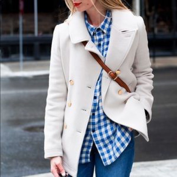 J.Crew Stadium Cloth Italian Wool Majesty Peacoat - Picture 2 of 7